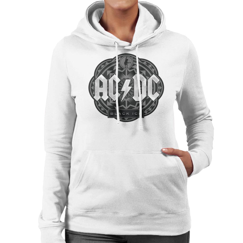 AC/DC Black Ice Women's Hooded Sweatshirt-ALL + EVERY