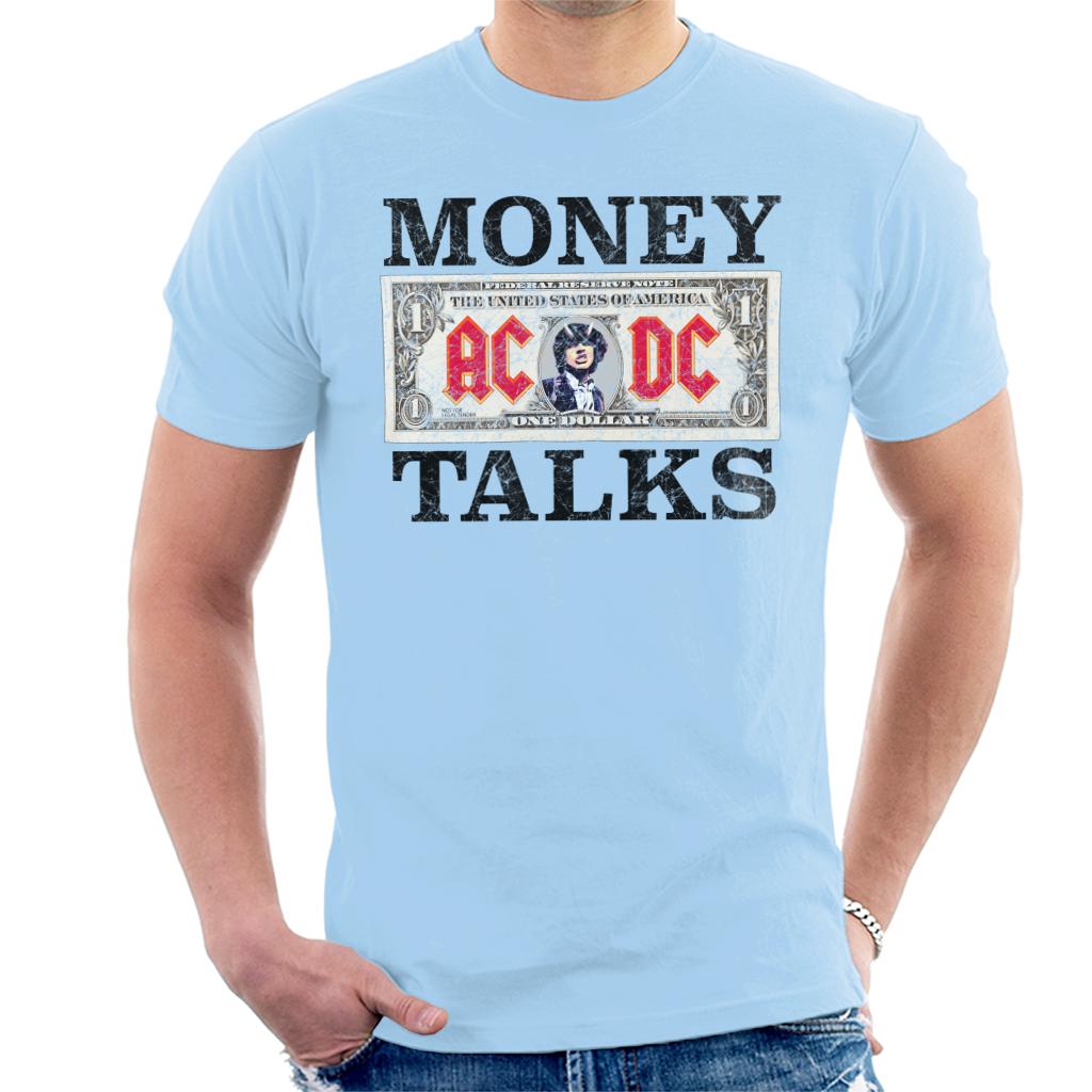 AC/DC Dollar Bill Money Talks Men's T-Shirt-ALL + EVERY