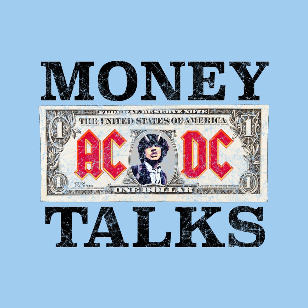 AC/DC Dollar Bill Money Talks Women's Sweatshirt-ALL + EVERY