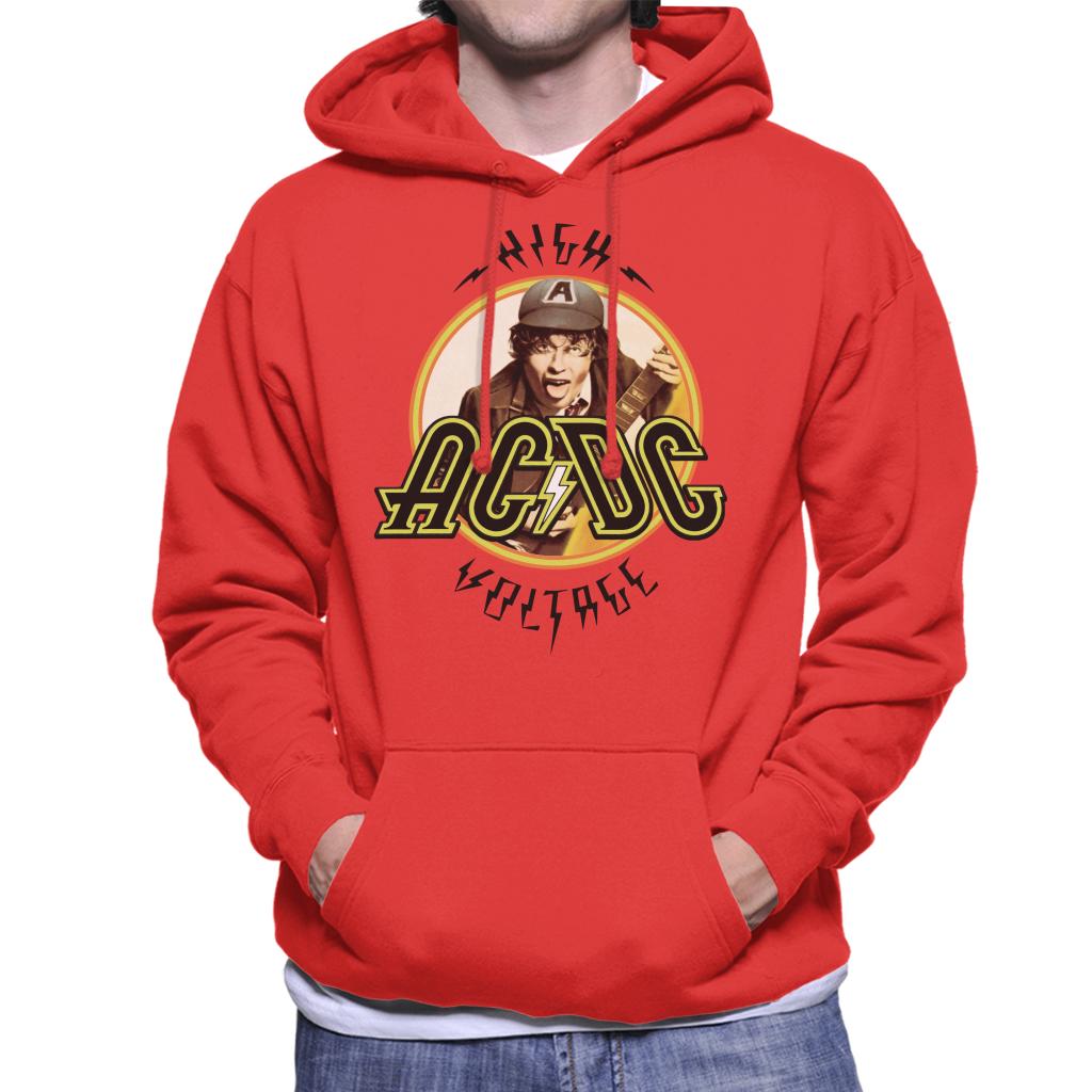 AC/DC High Voltage Angus Young Men's Hooded Sweatshirt-ALL + EVERY