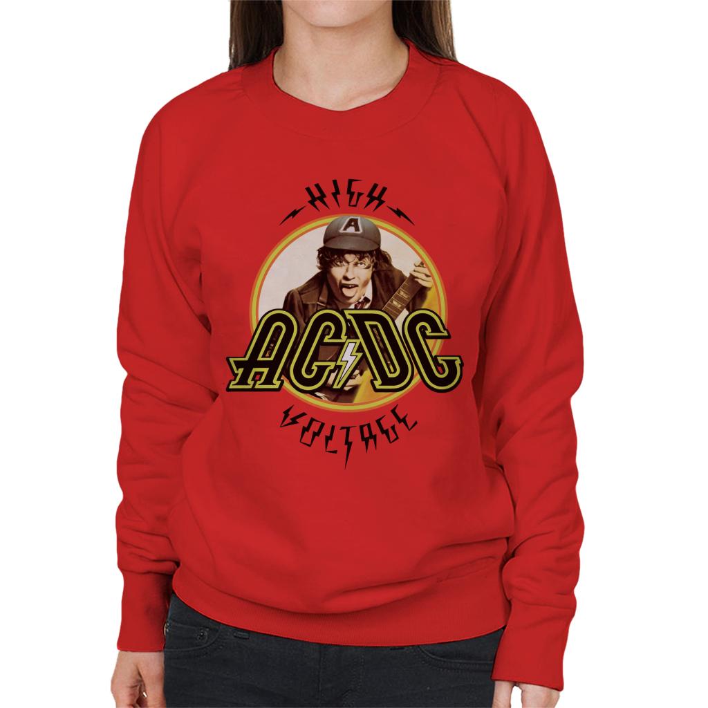 AC/DC High Voltage Angus Young Women's Sweatshirt-ALL + EVERY