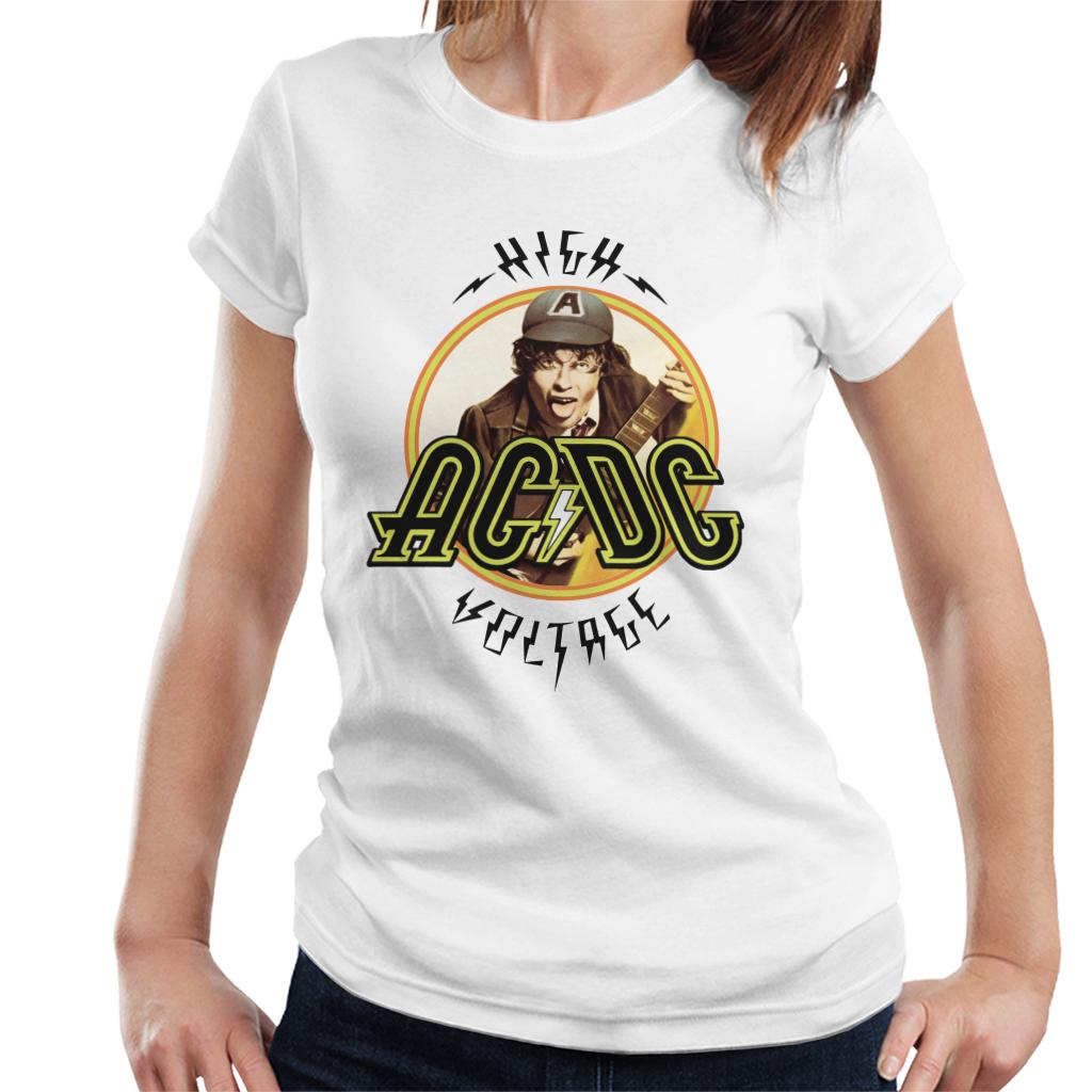 AC/DC High Voltage Angus Young Women's T-Shirt-ALL + EVERY