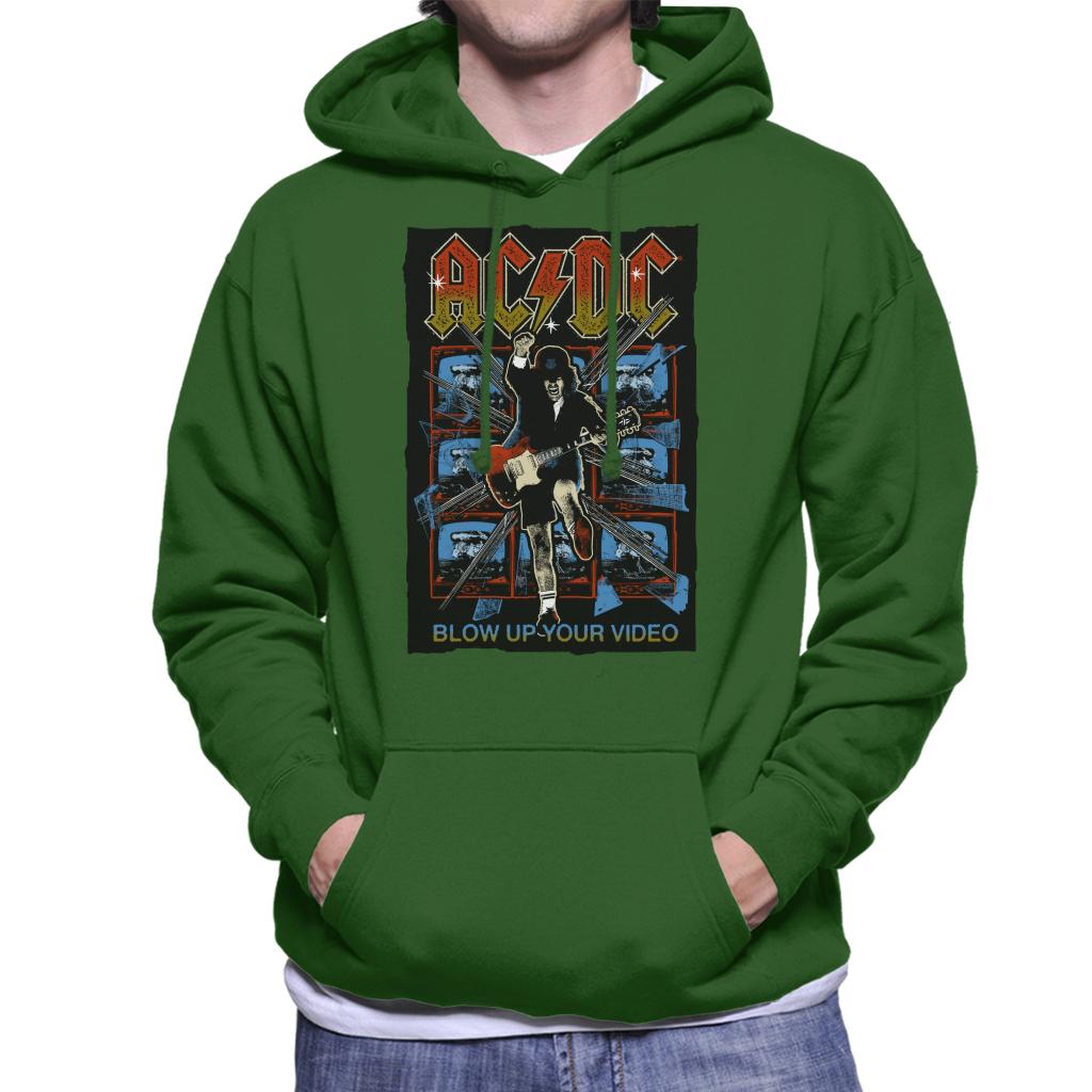 AC/DC Angus Young Blow Up Your Video Men's Hooded Sweatshirt-ALL + EVERY