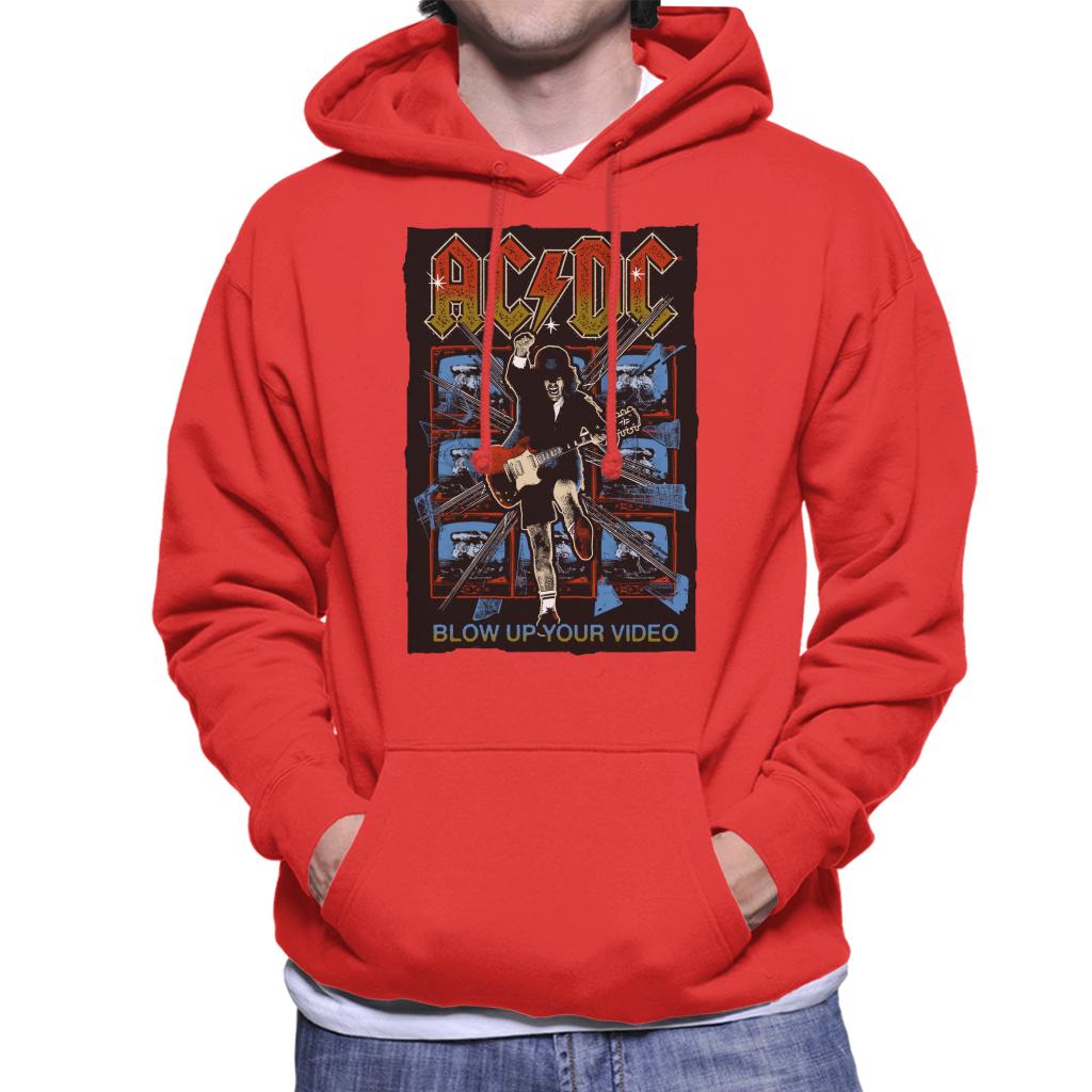 AC/DC Angus Young Blow Up Your Video Men's Hooded Sweatshirt-ALL + EVERY