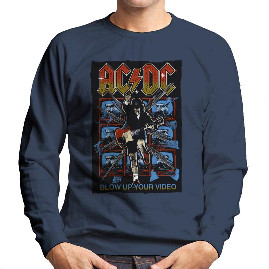 AC/DC Angus Young Blow Up Your Video Men's Sweatshirt-ALL + EVERY