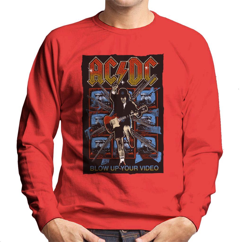 AC/DC Angus Young Blow Up Your Video Men's Sweatshirt-ALL + EVERY