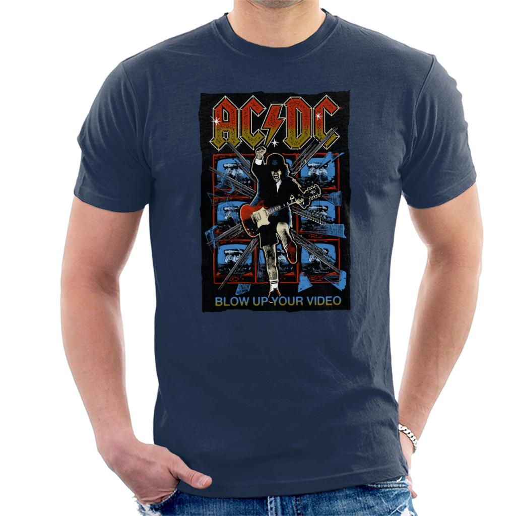 AC/DC Angus Young Blow Up Your Video Men's T-Shirt-ALL + EVERY