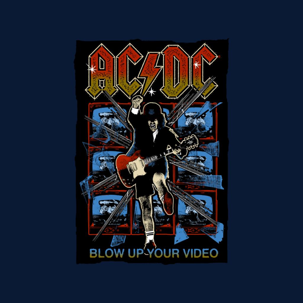 AC/DC Angus Young Blow Up Your Video Men's Hooded Sweatshirt-ALL + EVERY