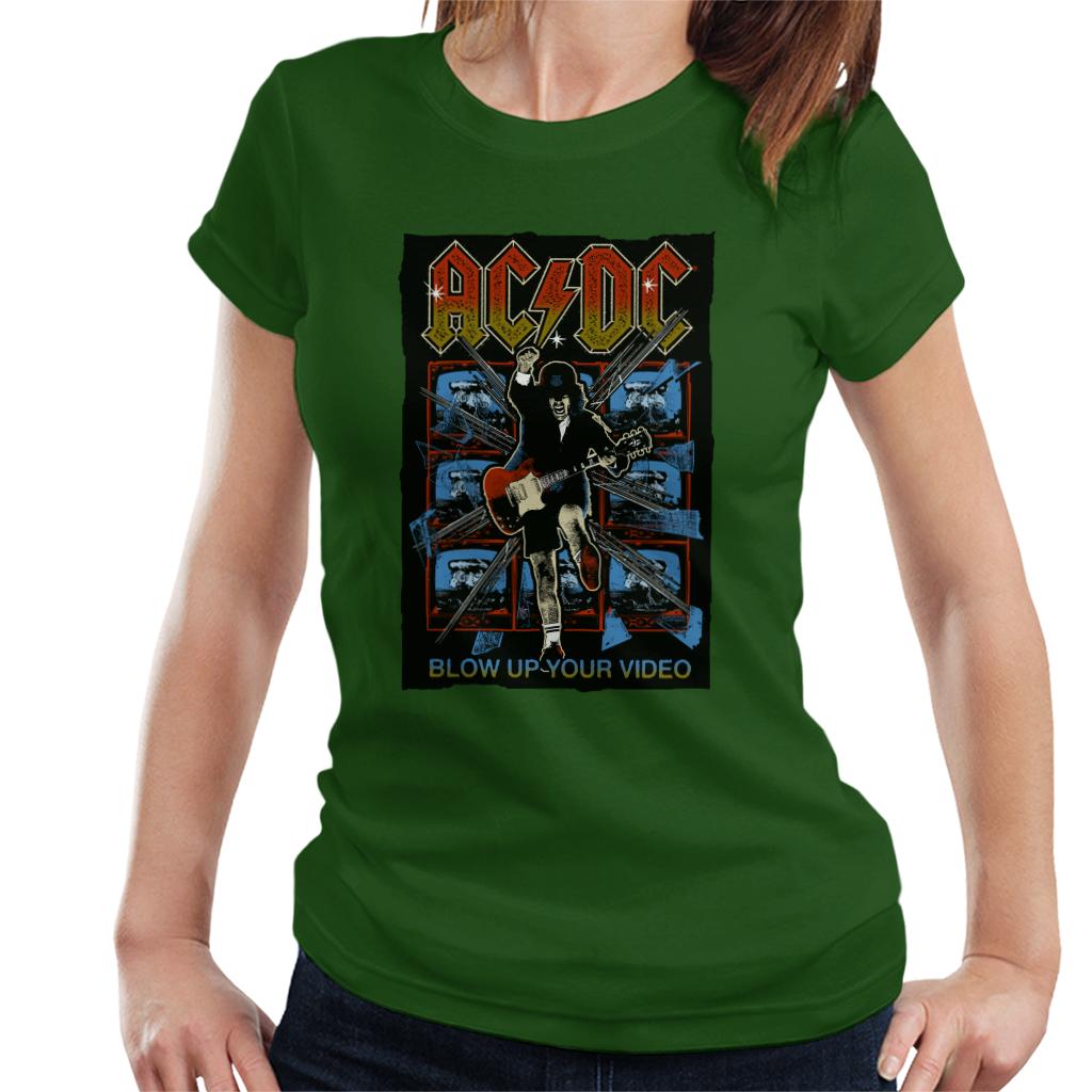 AC/DC Angus Young Blow Up Your Video Women's T-Shirt-ALL + EVERY