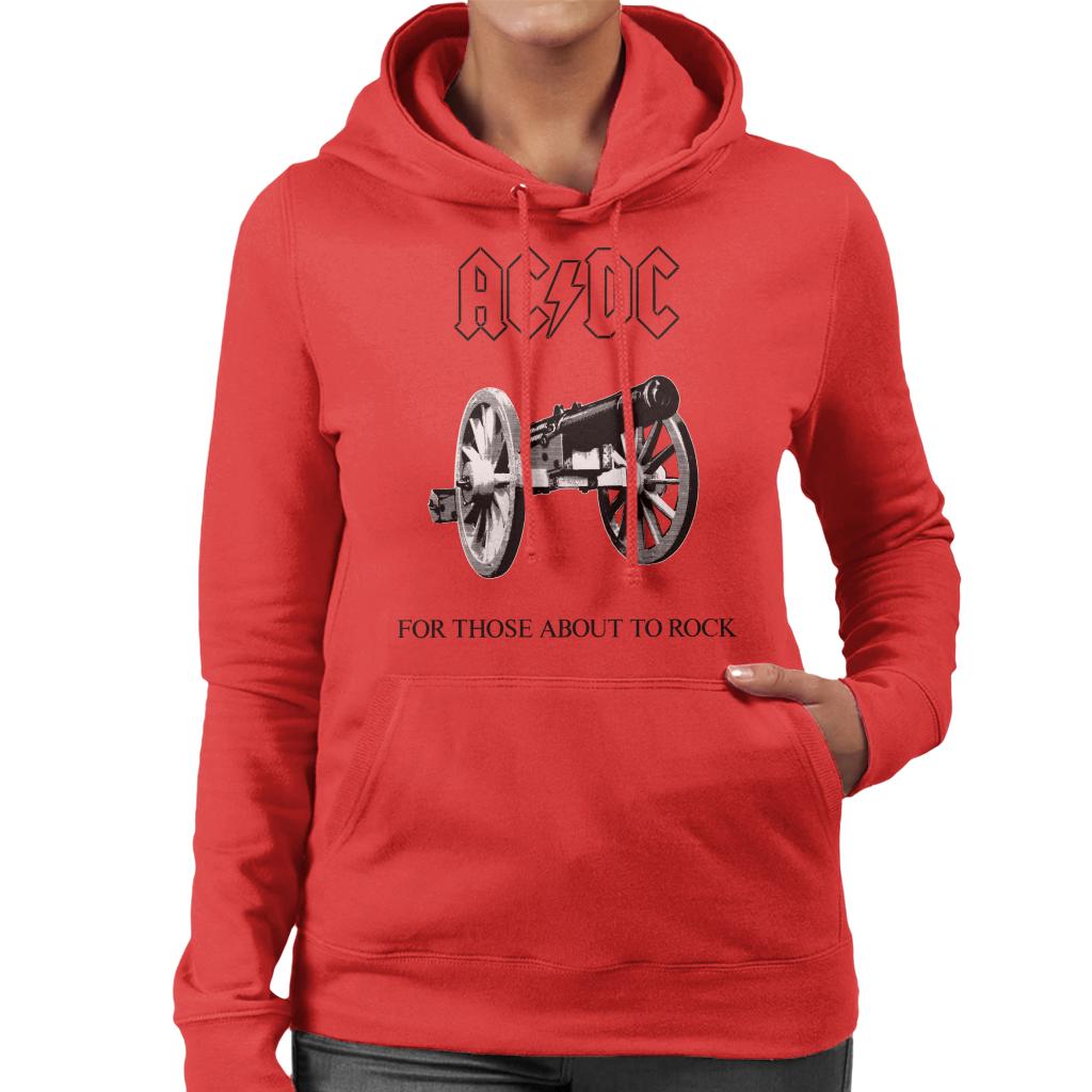 AC/DC For Those About To Rock Women's Hooded Sweatshirt-ALL + EVERY