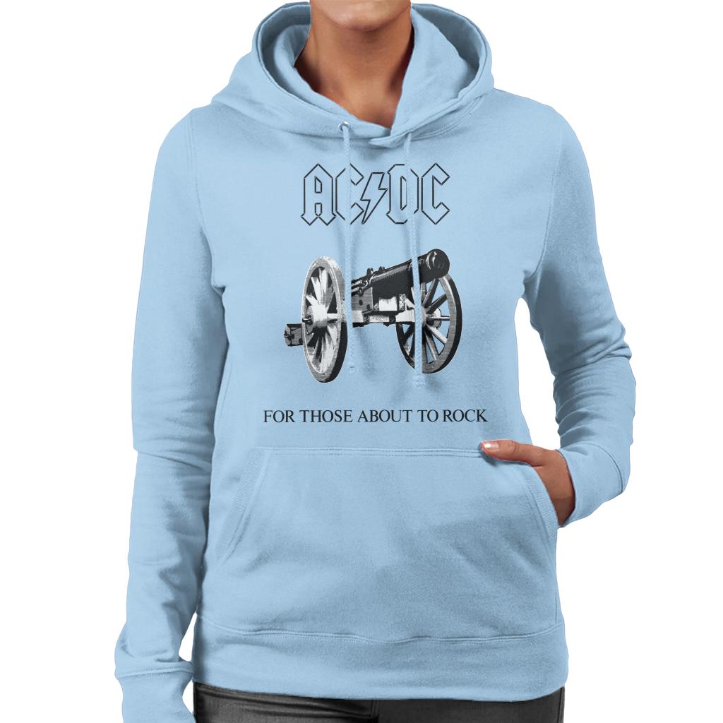 AC/DC For Those About To Rock Women's Hooded Sweatshirt-ALL + EVERY