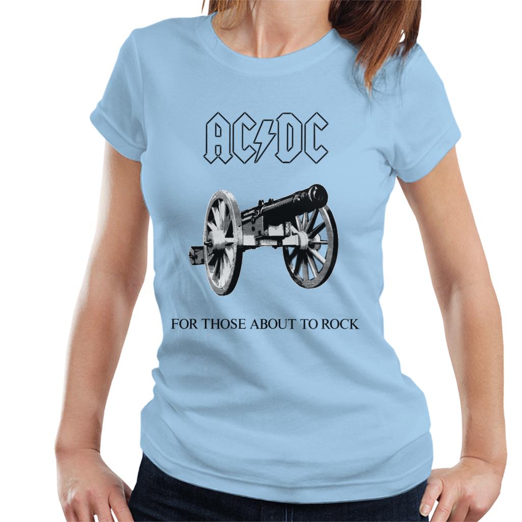 AC/DC For Those About To Rock Women's T-Shirt-ALL + EVERY