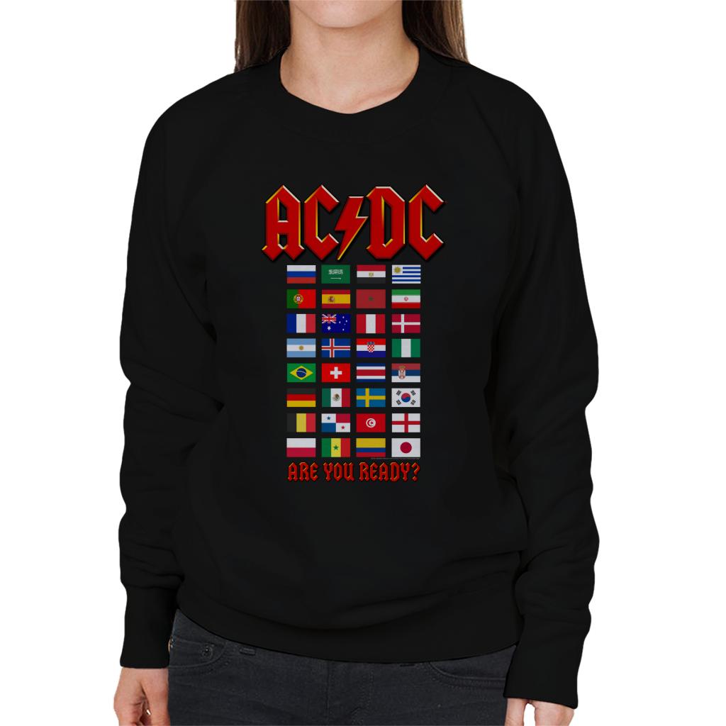 AC/DC Country Flags Are You Ready Women's Sweatshirt-ALL + EVERY