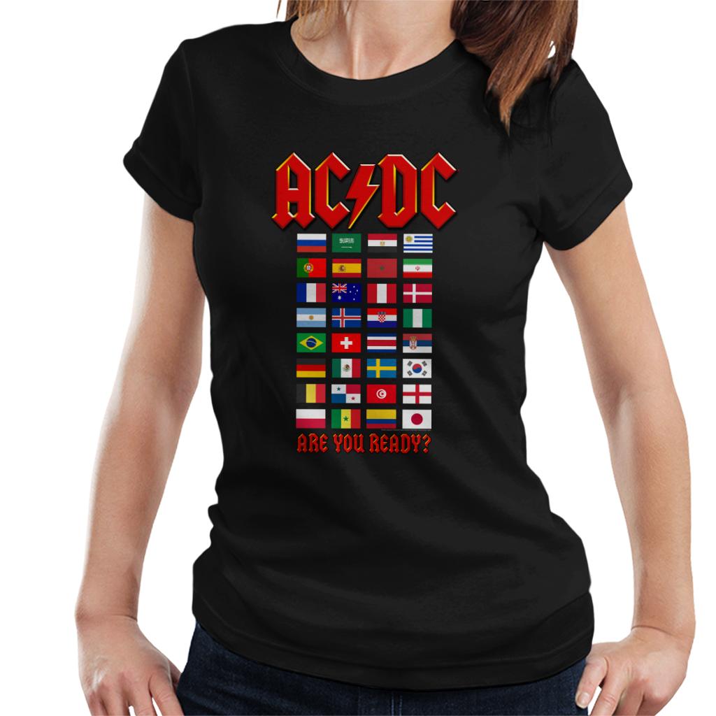 AC/DC Country Flags Are You Ready Women's T-Shirt-ALL + EVERY