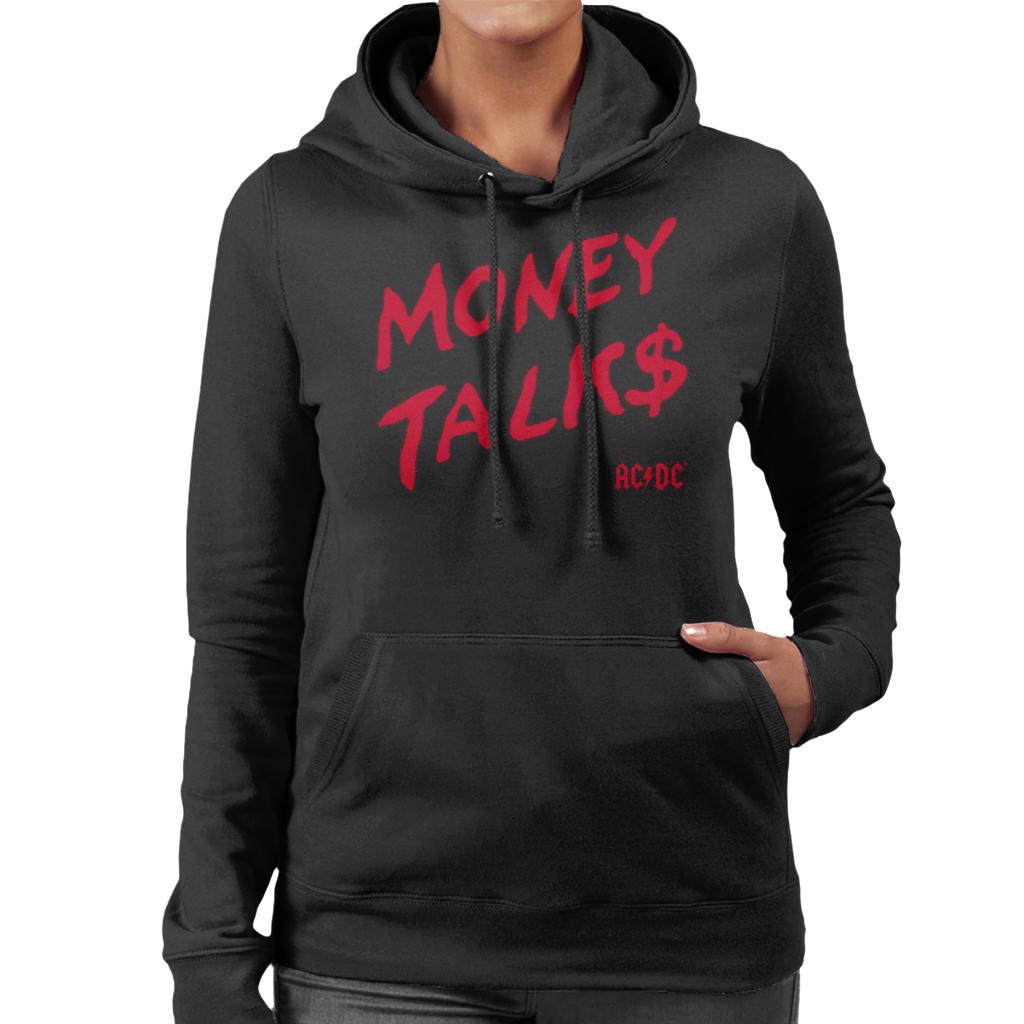 AC/DC Money Talks Women's Hooded Sweatshirt-ALL + EVERY