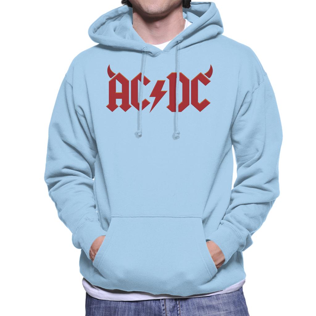 AC/DC Devil Horns Logo Men's Hooded Sweatshirt-ALL + EVERY