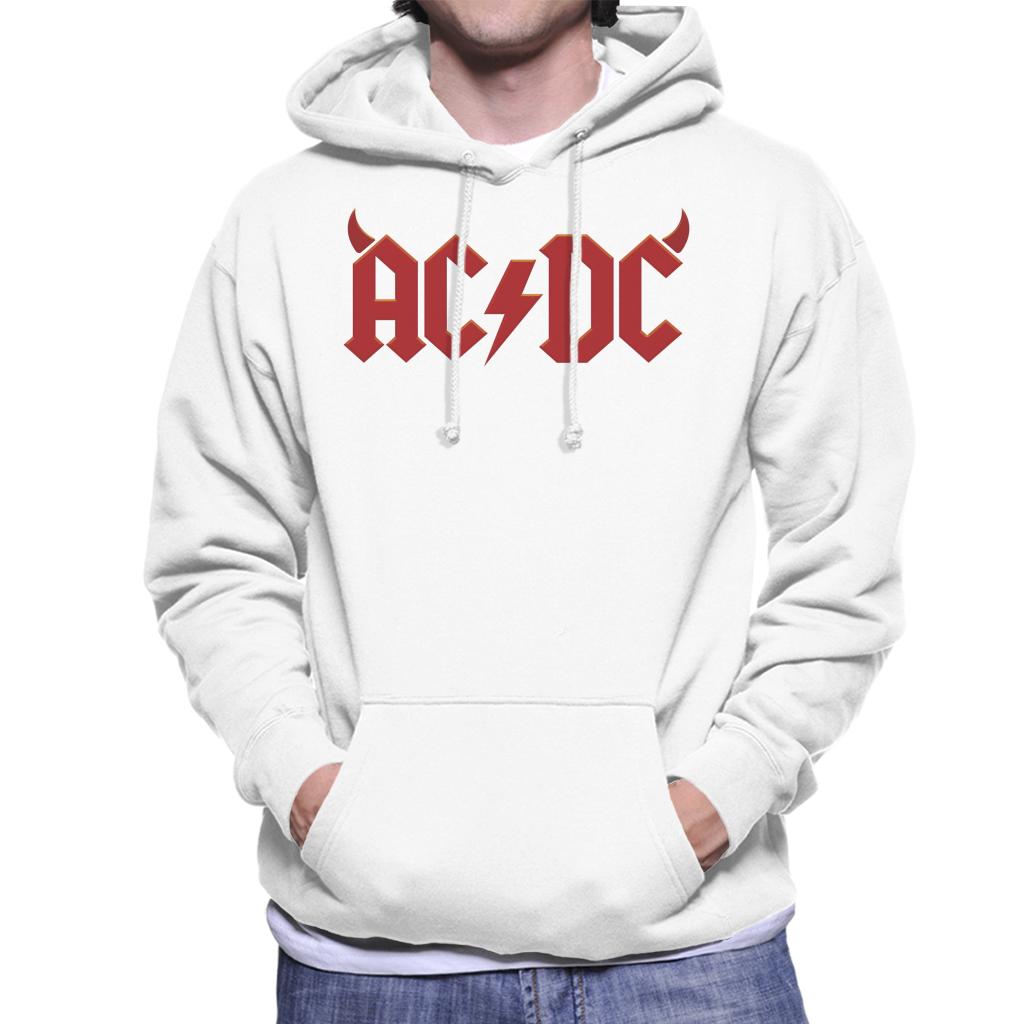 AC/DC Devil Horns Logo Men's Hooded Sweatshirt-ALL + EVERY