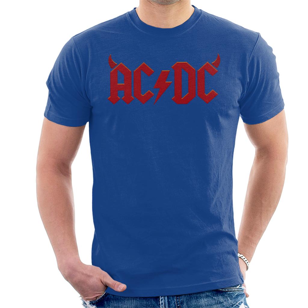 AC/DC Devil Horns Logo Men's T-Shirt-ALL + EVERY