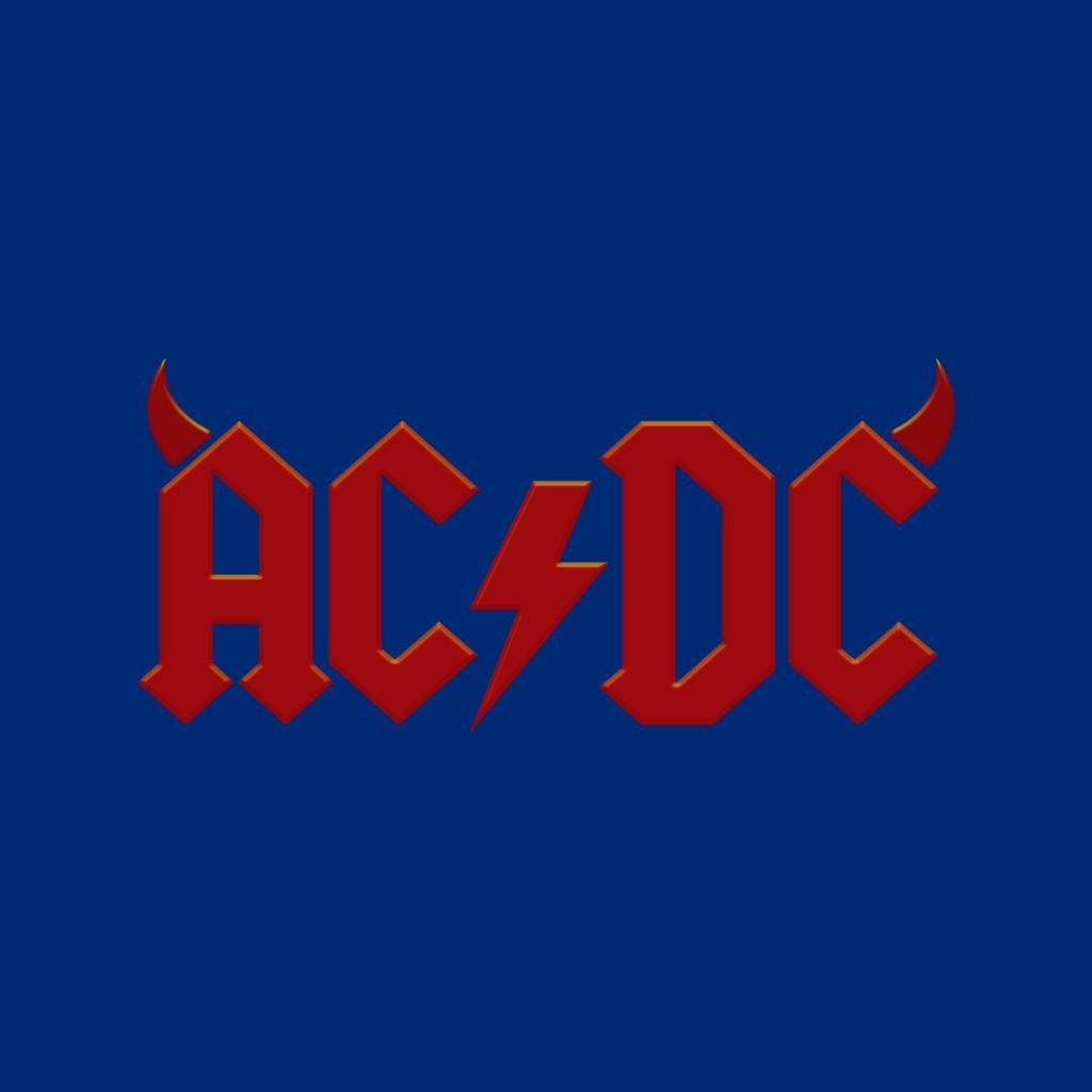 AC/DC Devil Horns Logo Men's T-Shirt-ALL + EVERY