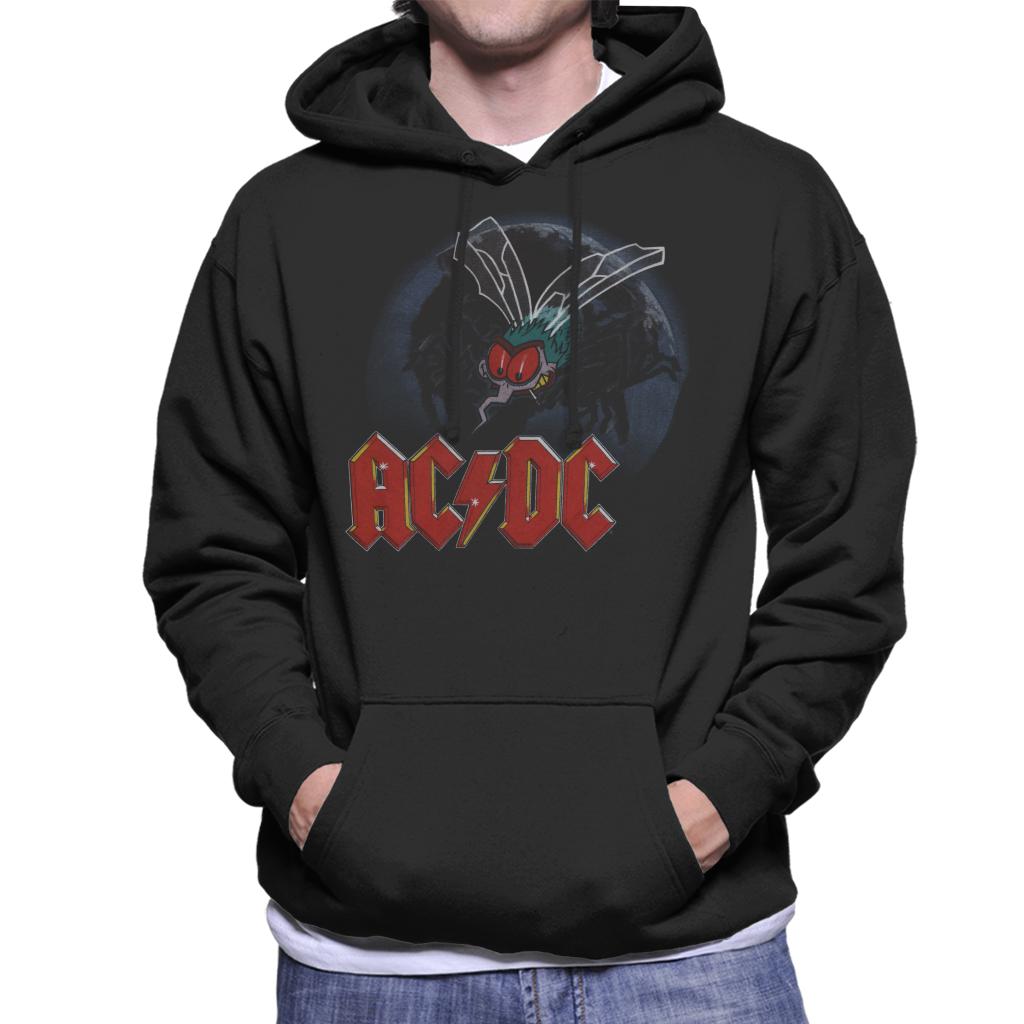 AC/DC Mosquito From Above Logo Men's Hooded Sweatshirt-ALL + EVERY