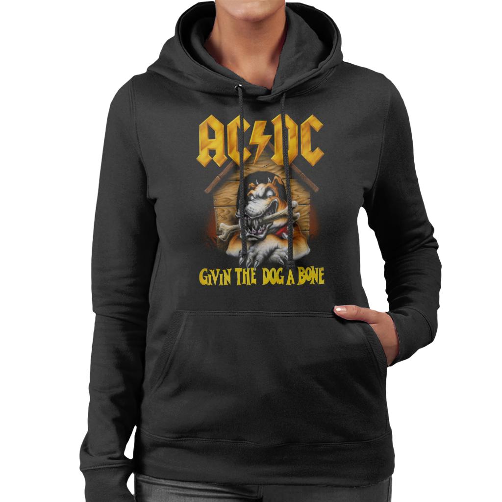 AC/DC Givin The Dog A Bone Women's Hooded Sweatshirt-ALL + EVERY