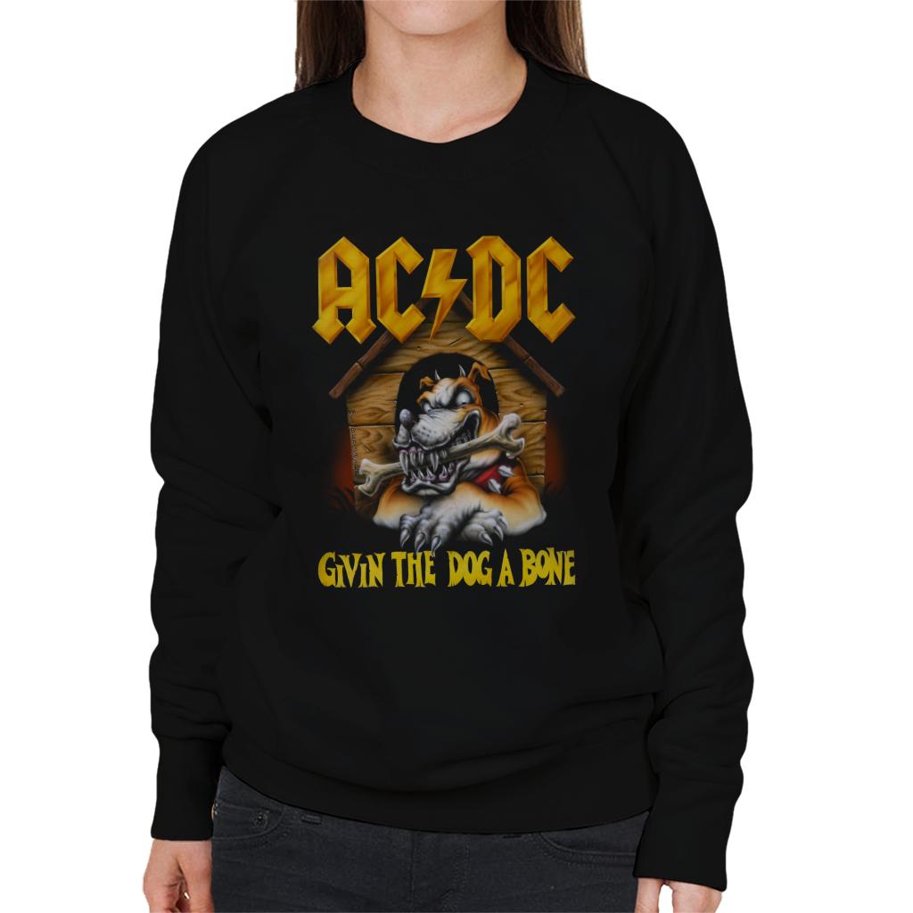 AC/DC Givin The Dog A Bone Women's Sweatshirt-ALL + EVERY