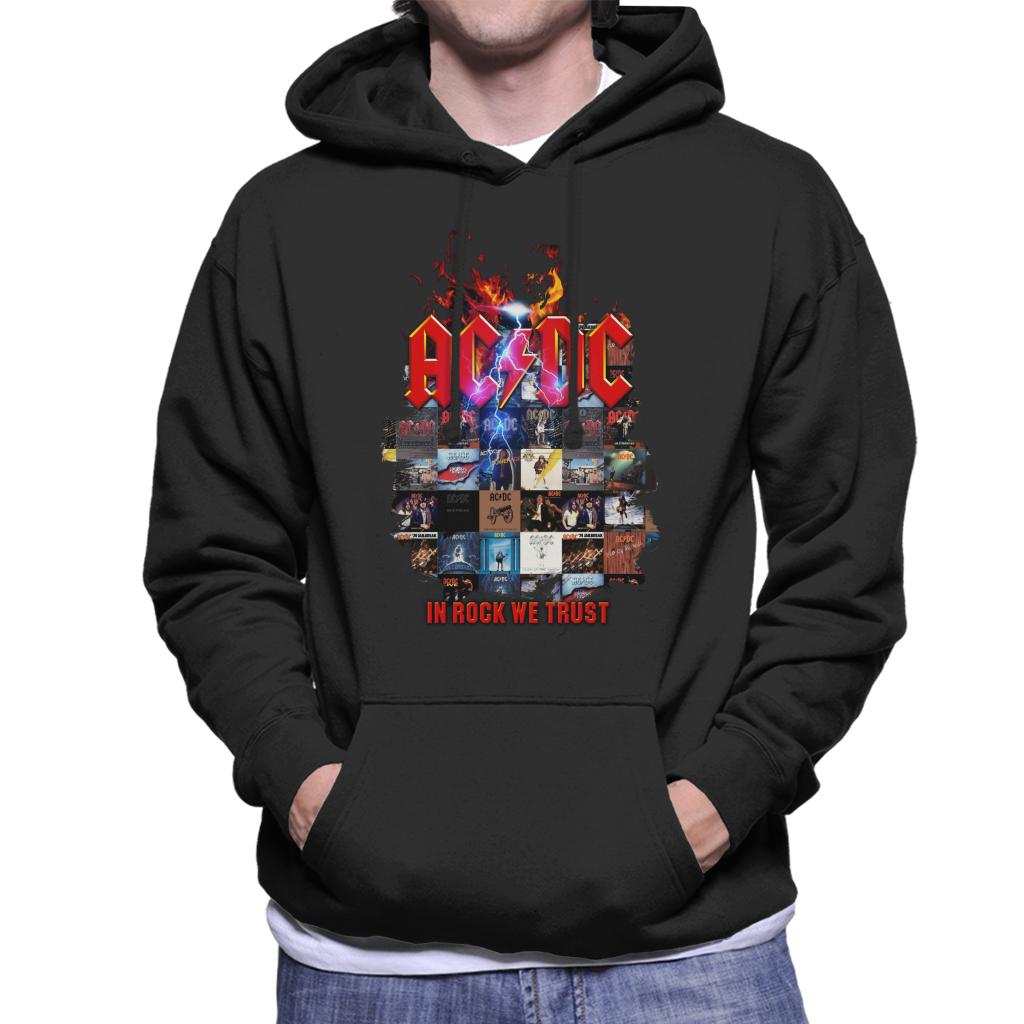 ACDC In Rock We Trust Men's Hooded Sweatshirt-ALL + EVERY