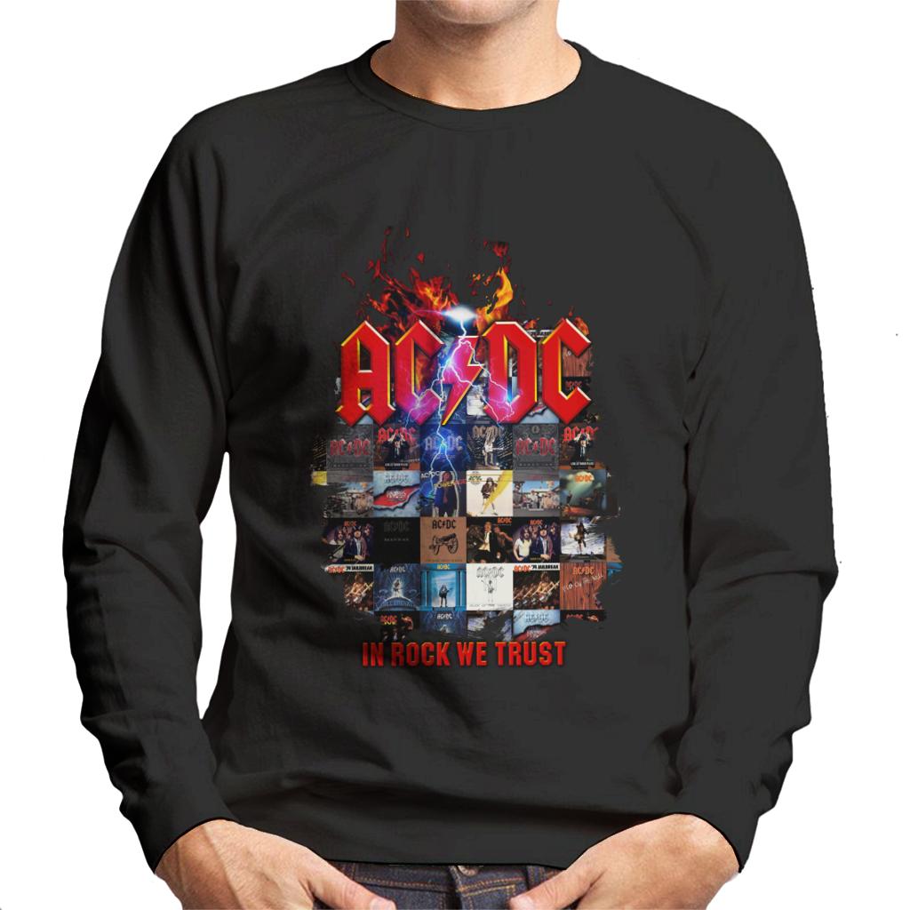 ACDC In Rock We Trust Men's Sweatshirt-ALL + EVERY