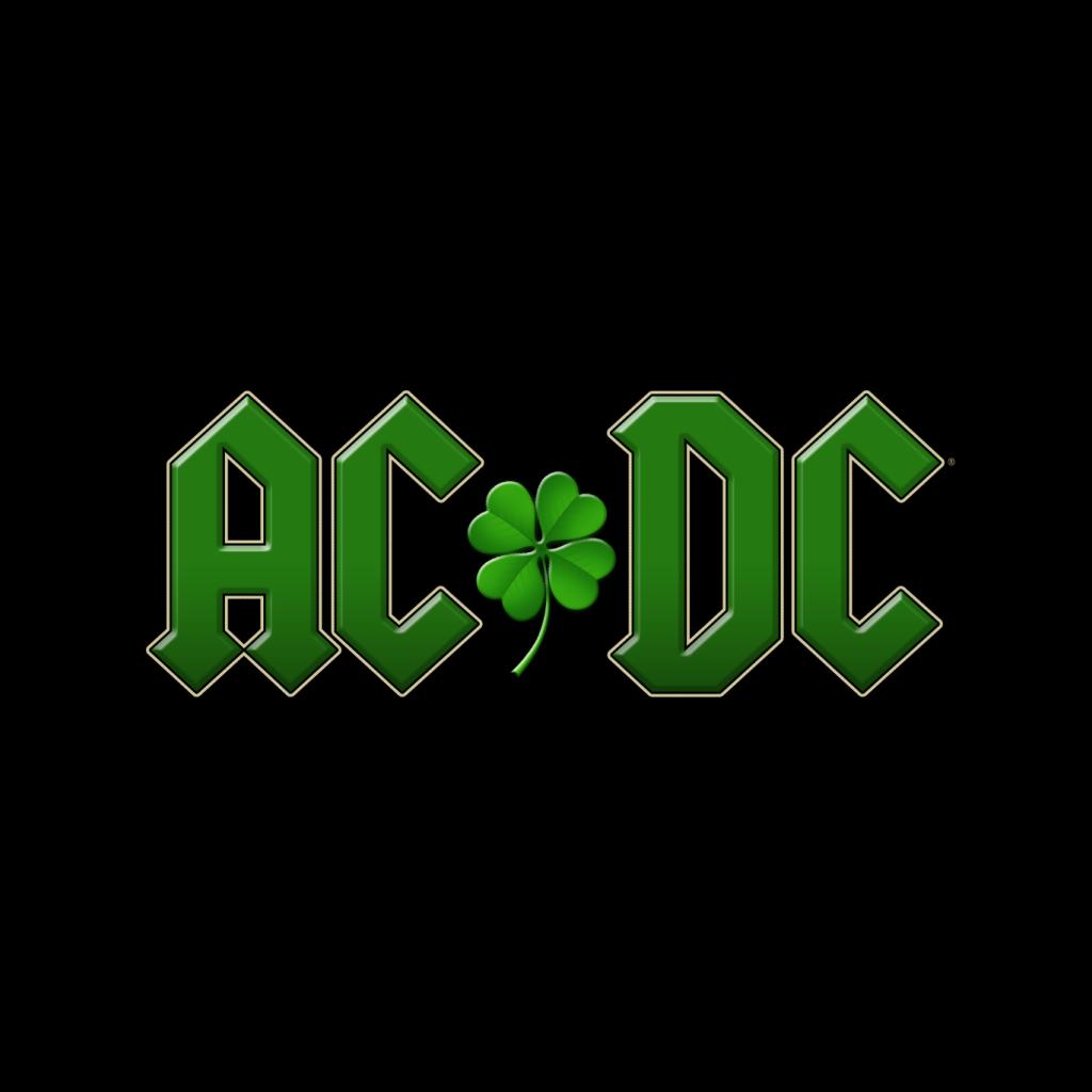 ACDC St Patricks Day Logo Men's T-Shirt-ALL + EVERY