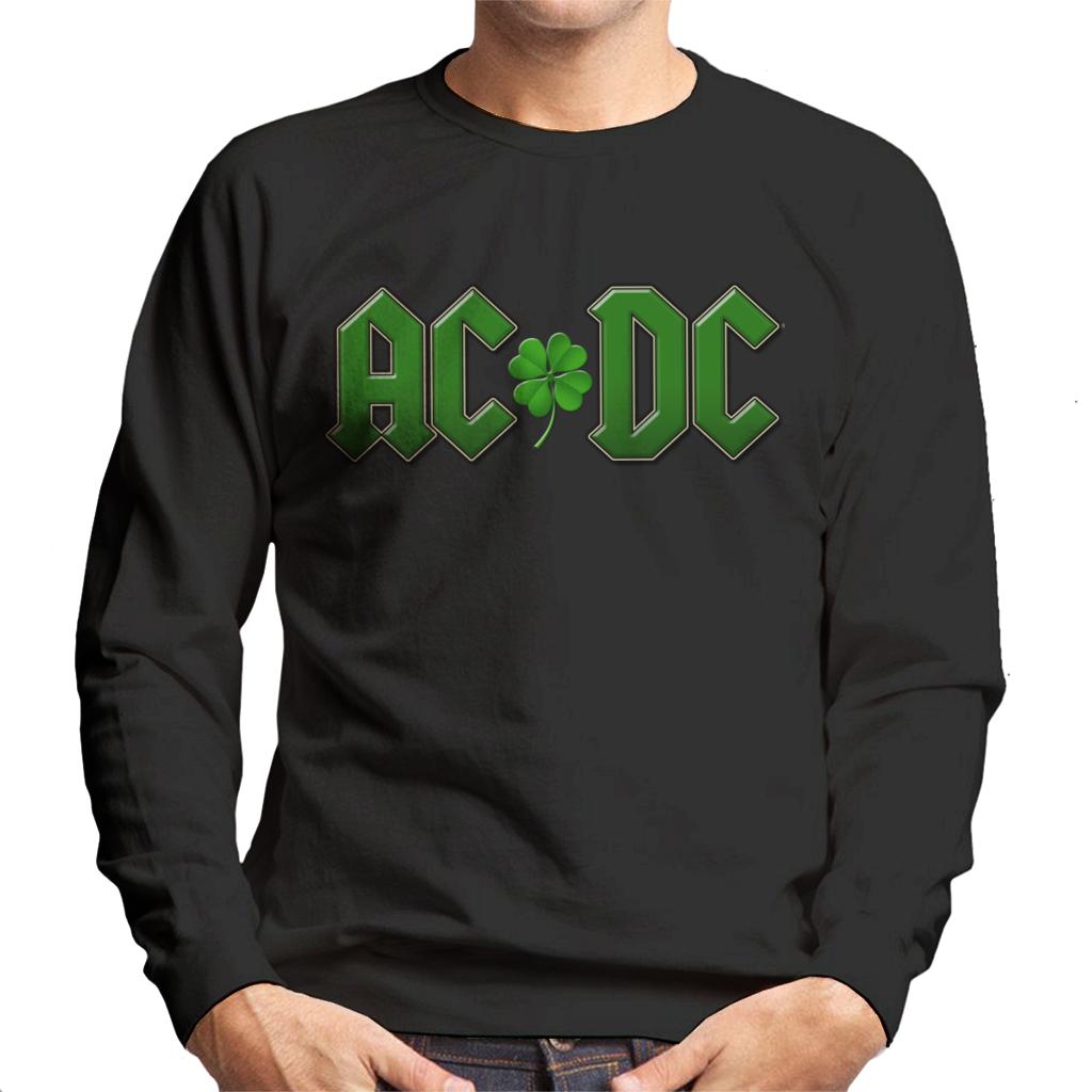 ACDC St Patricks Day Logo Men's Sweatshirt-ALL + EVERY