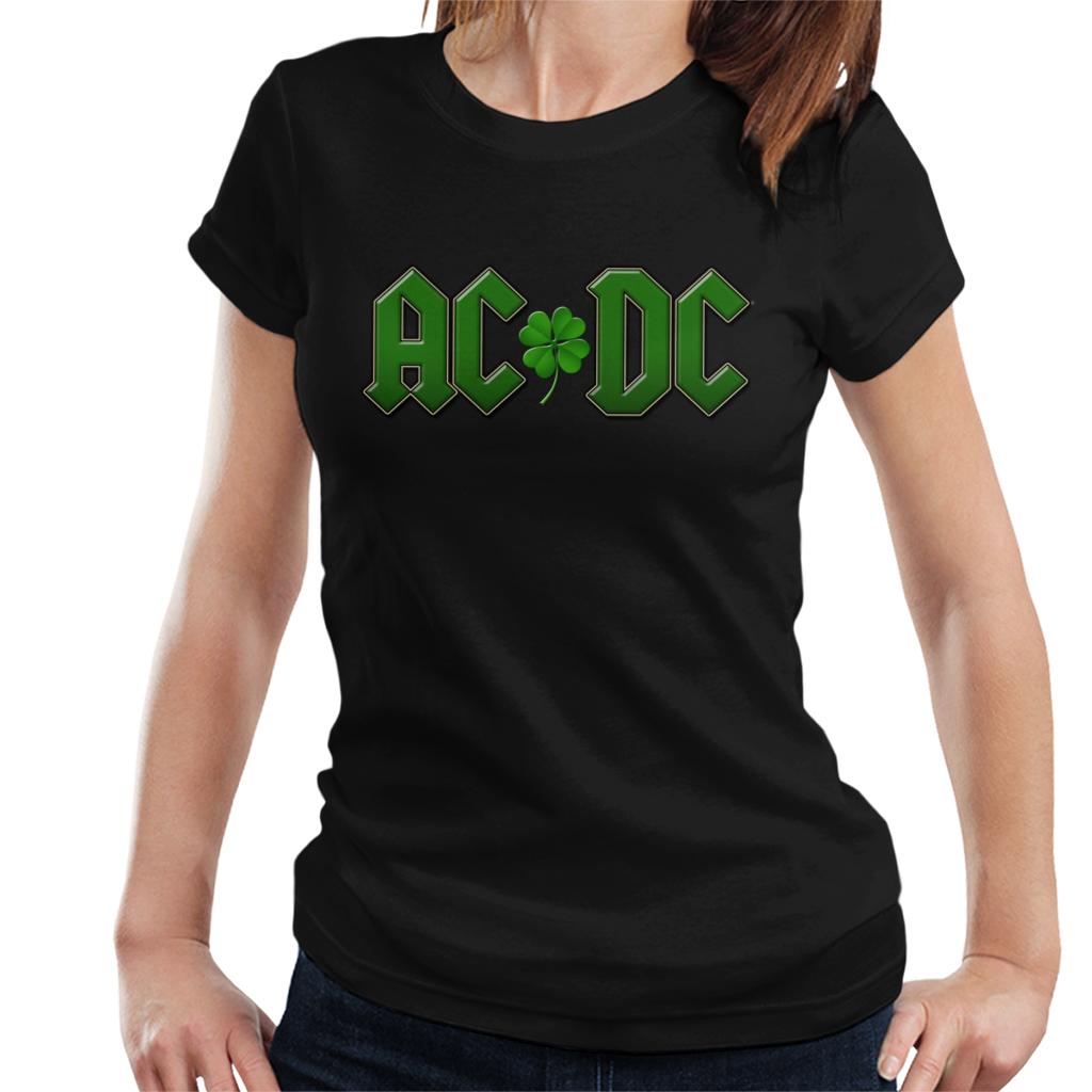 ACDC St Patricks Day Logo Women's T-Shirt-ALL + EVERY