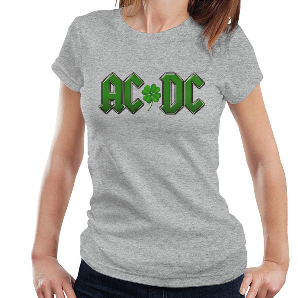 ACDC St Patricks Day Logo Women's T-Shirt-ALL + EVERY