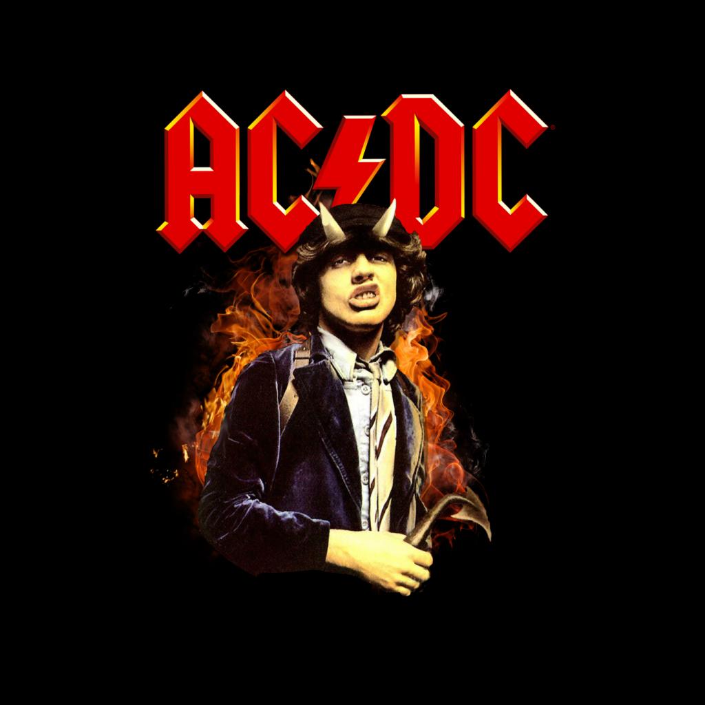 ACDC Angus Young Horns Men's T-Shirt-ALL + EVERY