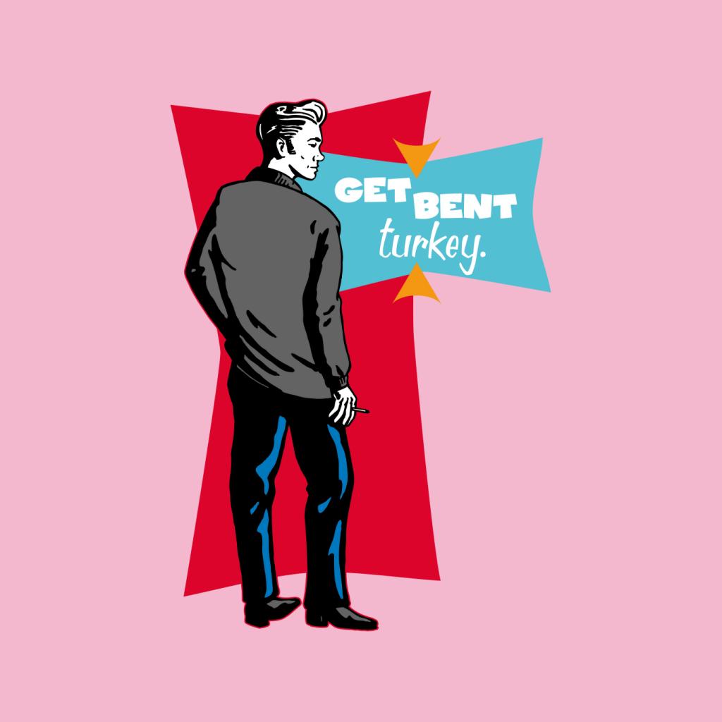 American Graffiti John Get Bent Turkey Women's T-Shirt-ALL + EVERY