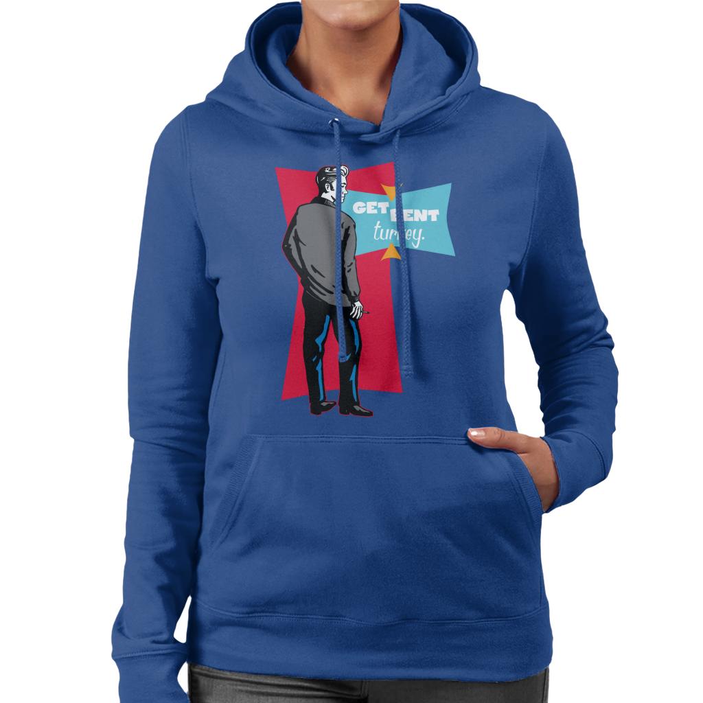 American Graffiti John Get Bent Turkey Women's Hooded Sweatshirt-ALL + EVERY