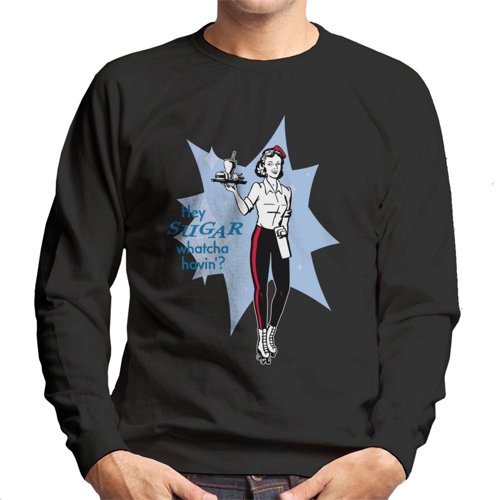 American Graffiti Hey Sugar Whatcha Havin Men's Sweatshirt-ALL + EVERY