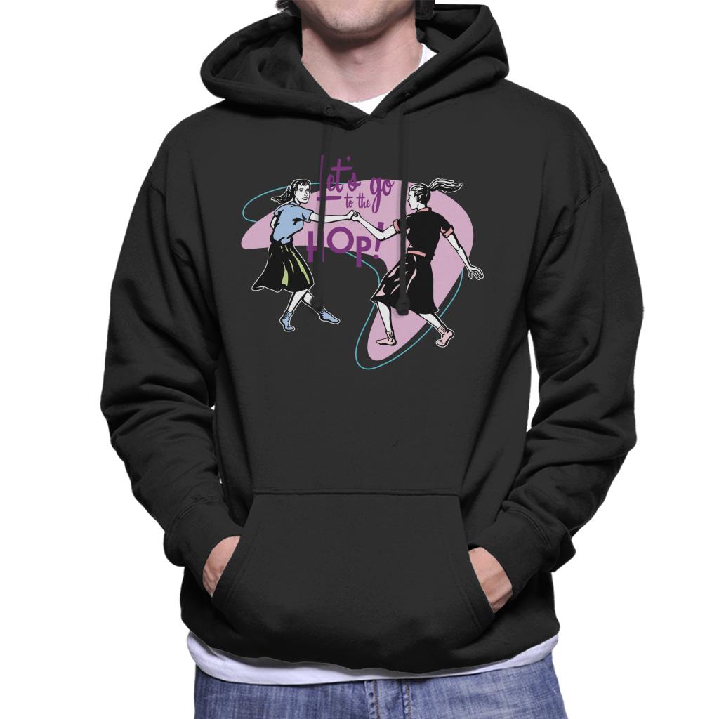 American Graffiti Lets Go To The Hop Men's Hooded Sweatshirt-ALL + EVERY