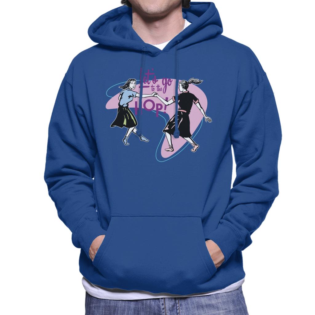 American Graffiti Lets Go To The Hop Men's Hooded Sweatshirt-ALL + EVERY