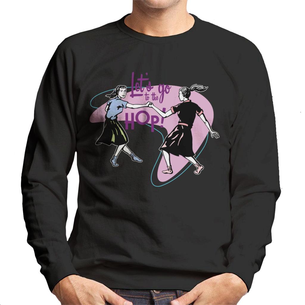 American Graffiti Lets Go To The Hop Men's Sweatshirt-ALL + EVERY