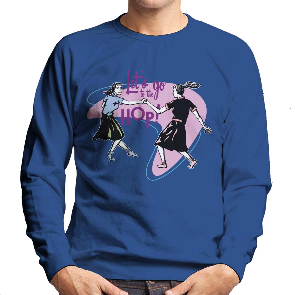 American Graffiti Lets Go To The Hop Men's Sweatshirt-ALL + EVERY