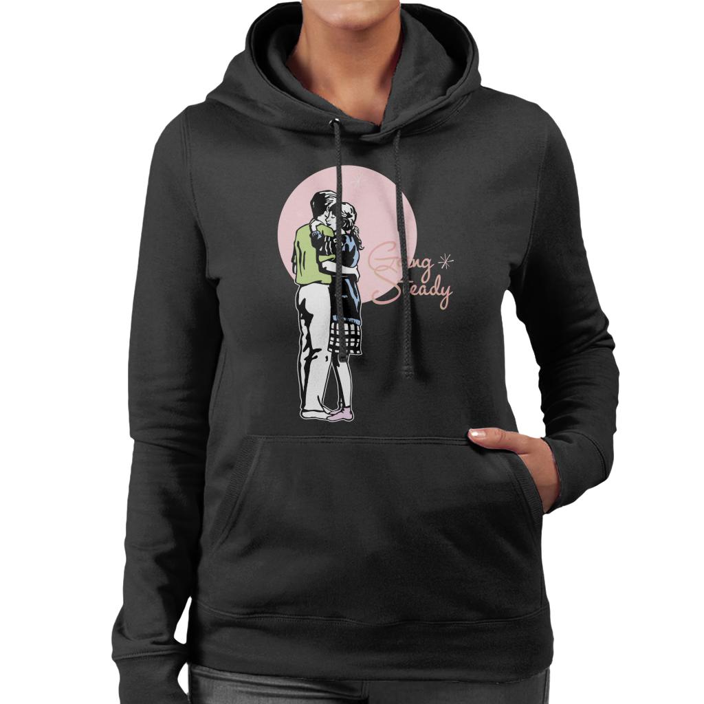 American Graffiti Going Steady Women's Hooded Sweatshirt-ALL + EVERY