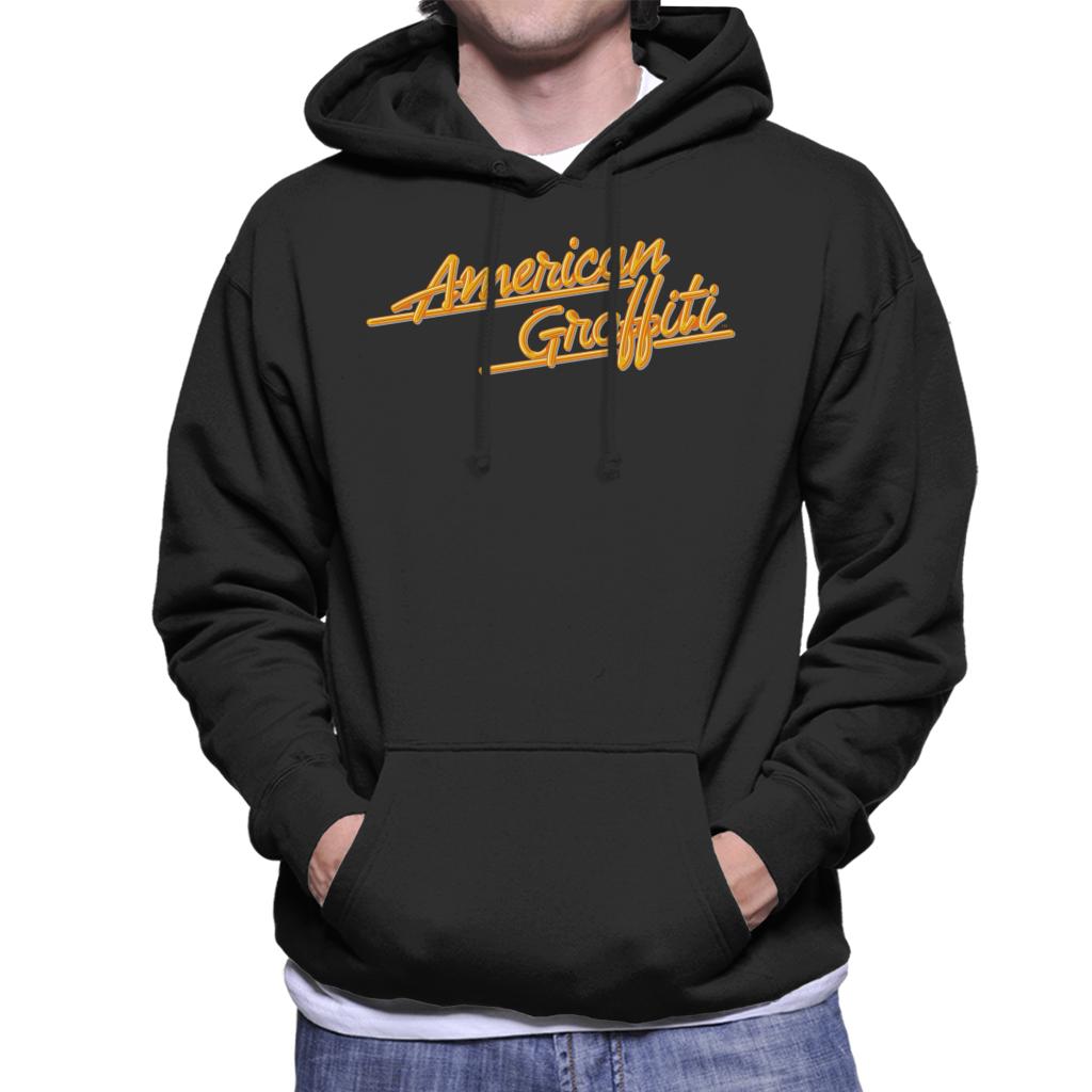 American Graffiti Orange Logo Men's Hooded Sweatshirt-ALL + EVERY