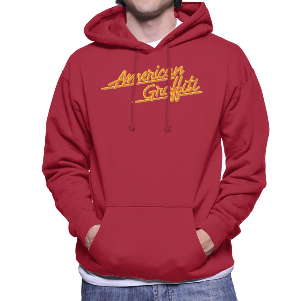 American Graffiti Orange Logo Men's Hooded Sweatshirt-ALL + EVERY