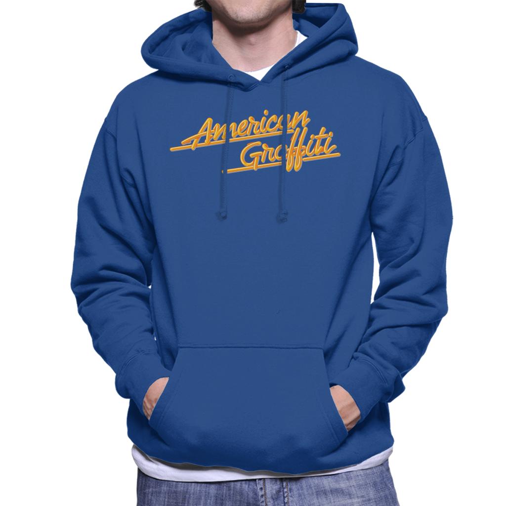 American Graffiti Orange Logo Men's Hooded Sweatshirt-ALL + EVERY