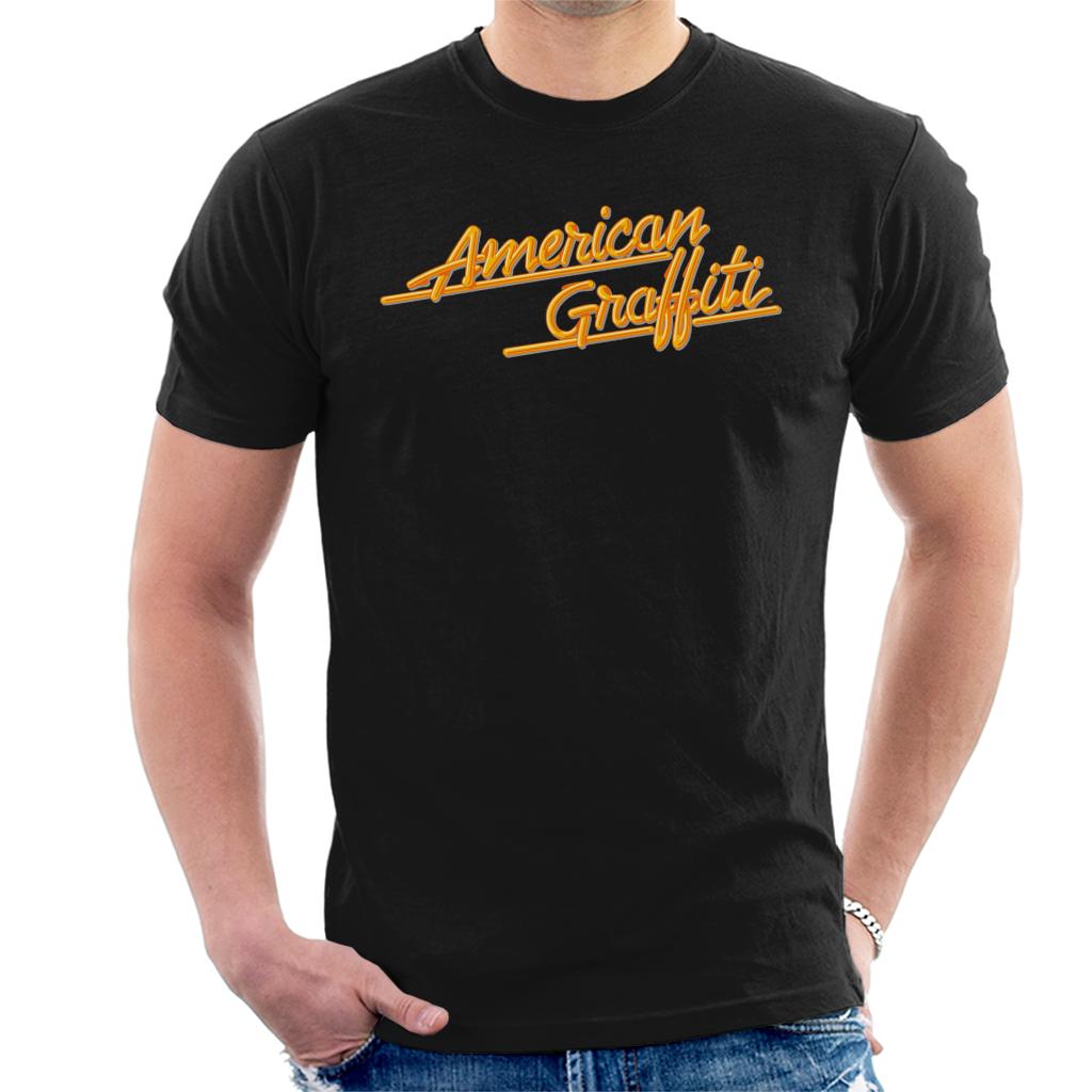 American Graffiti Orange Logo Men's T-Shirt-ALL + EVERY