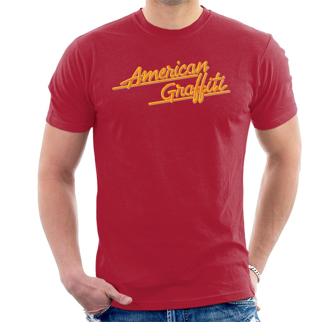 American Graffiti Orange Logo Men's T-Shirt-ALL + EVERY