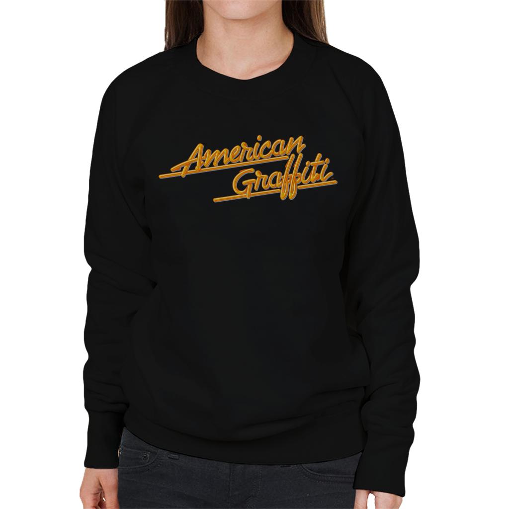 American Graffiti Orange Logo Women's Sweatshirt-ALL + EVERY