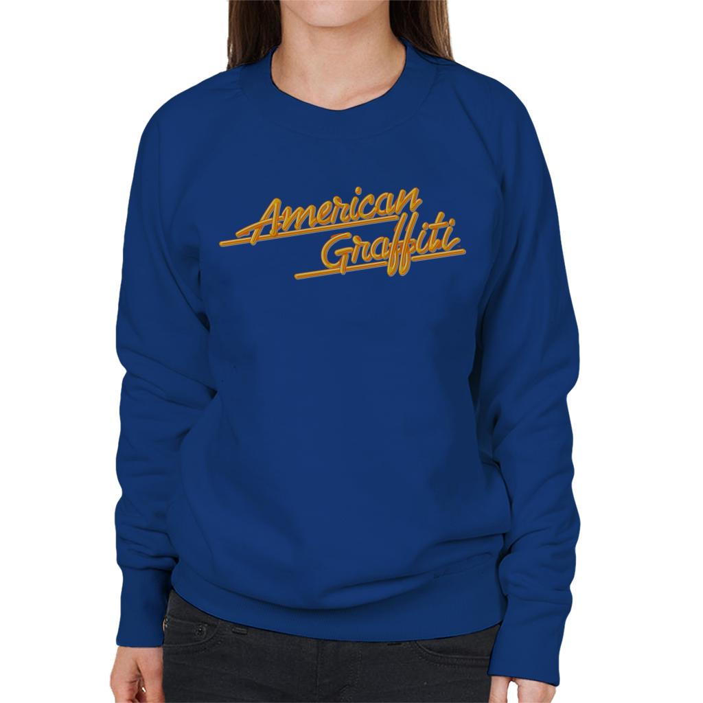 American Graffiti Orange Logo Women's Sweatshirt-ALL + EVERY