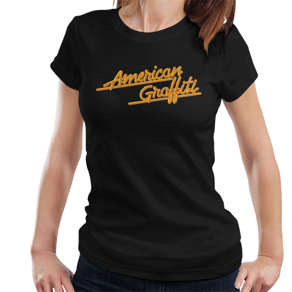 American Graffiti Orange Logo Women's T-Shirt-ALL + EVERY