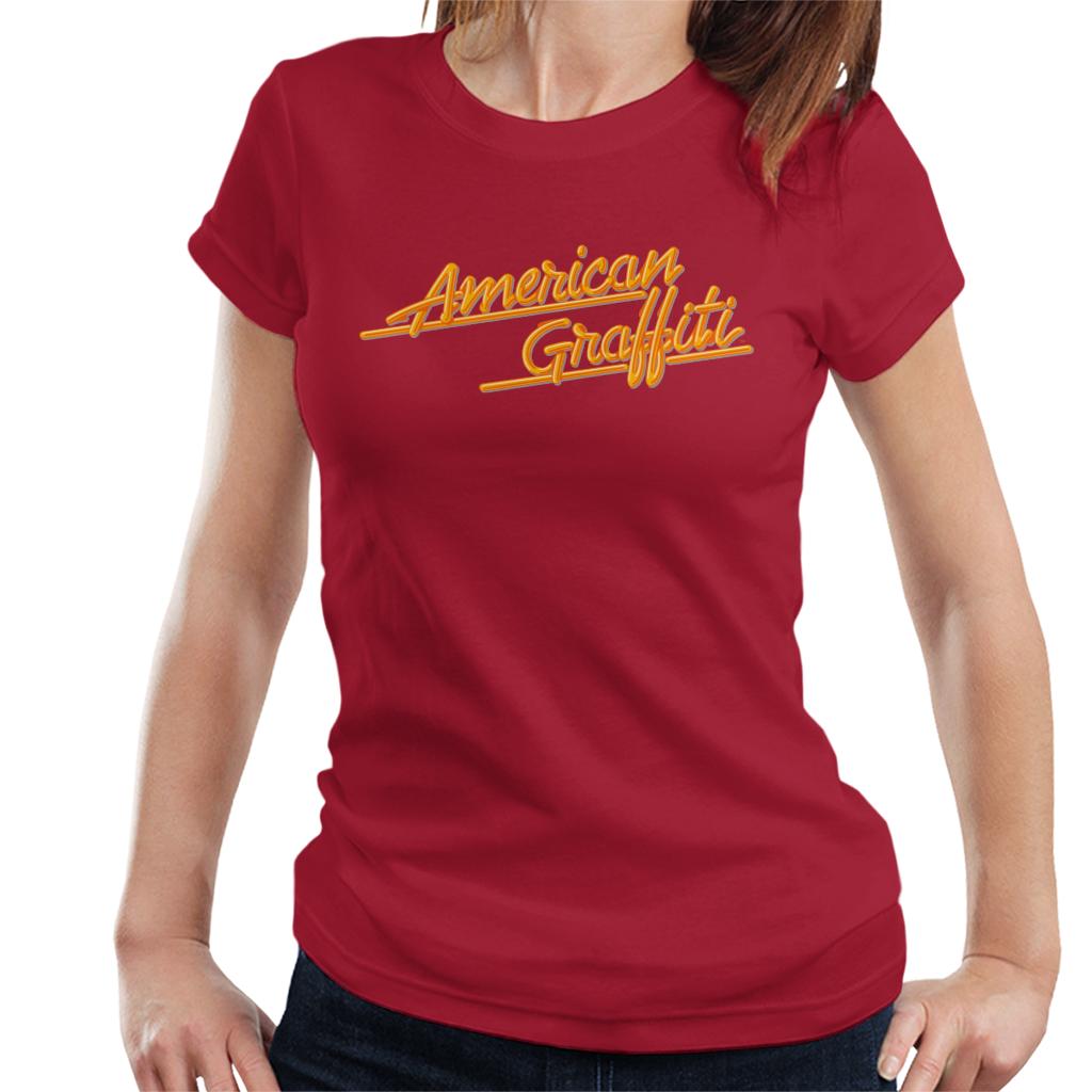 American Graffiti Orange Logo Women's T-Shirt-ALL + EVERY